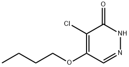 5-丁氧基-4-氯哒嗪-3(2H)-酮, 38717-15-6, 结构式