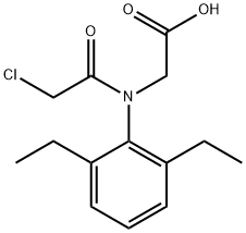 2-[(2-chloroacetyl)-(2,6-diethylphenyl)amino]acetic acid,38725-95-0,结构式