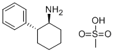 Cyclohexylamine, 2-phenyl-, monomethanesulfonate, trans-(+-)- Struktur