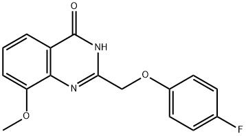 4(1H)-Quinazolinone,  2-[(4-fluorophenoxy)methyl]-8-methoxy-  (9CI) Structure