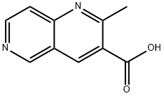 2-メチル-1,6-ナフチリジン-3-カルボン酸 化学構造式
