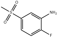2-氟-5-甲基磺酰苯胺, 387358-51-2, 结构式