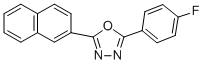 2-(4-fluorophenyl)-5-(2-naphthyl)-1,3,4-oxadiazole Structure