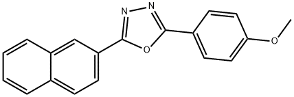 2-(4-methoxyphenyl)-5-(2-naphthyl)-1,3,4-oxadiazole,38736-17-3,结构式