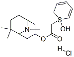 2-Thiopheneacetic acid, alpha-hydroxy-alpha-2-thienyl-, (1R,3R,5R)-6,6 ,9-trimethyl-9-azabicyclo(3.3.1)non-3-yl ester, hydrochloride, rel-,38738-59-9,结构式