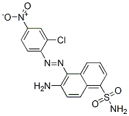 6-amino-5-[(2-chloro-4-nitrophenyl)azo]naphthalene-1-sulphonamide Structure