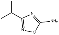 3-异丙基-1,2,4-恶二唑-5-胺 结构式