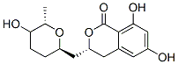 (3R)-3,4-Dihydro-6,8-dihydroxy-3-[[(2R,6S)-tetrahydro-5-hydroxy-6-methyl-2H-pyran-2-yl]methyl]-1H-2-benzopyran-1-one Structure