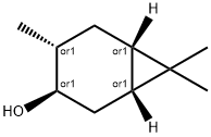 (1alpha,3alpha,4beta,6alpha)-4,7,7-trimethylbicyclo[4.1.0]heptan-3-ol Structure
