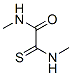 N-Methyl-2-thioxo-2-(methylamino)acetamide Struktur