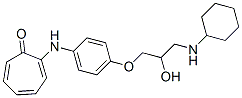 2-[[4-[3-(Cyclohexylamino)-2-hydroxypropoxy]phenyl]amino]-2,4,6-cycloheptatrien-1-one Structure