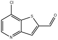7-氯-噻吩并[3,2-B]吡啶-2-甲醛 结构式