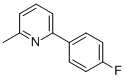 2-(4-FLUOROPHENYL)-6-METHYLPYRIDINE 化学構造式