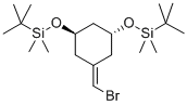 (1R,3R)-5-(BROMOMETHYLENE)-1,3-BIS(TERT-BUTYLDIMETHYLSILYLOXY)CYCLOHEXANE Struktur