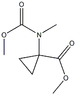 Cyclopropanecarboxylic  acid,  1-[(methoxycarbonyl)methylamino]-,  methyl  ester Struktur