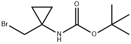 tert-Butyl 1-(bromomethyl)cyclopropyl carbamate Structure