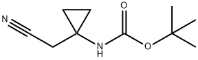 Carbamic acid, [1-(cyanomethyl)cyclopropyl]-, 1,1-dimethylethyl ester (9CI) Struktur