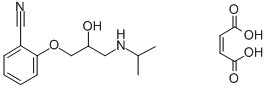 Benzonitrile, 3-(2-hydroxy-3-((1-methylethyl)amino)propoxy)-, (Z)-2-bu tenedioate (1:1) Structure
