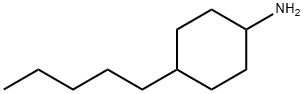 4-戊基环己胺（顺式和反式的混合物）,38793-01-0,结构式
