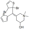 5-(dithiophen-2-ylmethylidene)-1,1-dimethyl-2,3,4,6-tetrahydropyridin- 3-ol bromide|