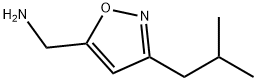 5-Isoxazolemethanamine,3-(2-methylpropyl)-(9CI),388072-12-6,结构式