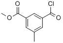 Benzoic acid, 3-(chlorocarbonyl)-5-methyl-, methyl ester (9CI) Structure