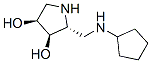 3,4-Pyrrolidinediol,2-[(cyclopentylamino)methyl]-,(2R,3R,4S)-(9CI) Structure