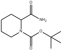 (+/-)-1-N-BOC-2-甲酰胺哌啶,388077-74-5,结构式