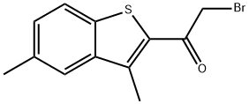 2-溴-1-(3,5-二甲基-1-苯并噻吩-2-基)-1-乙酮, 388088-83-3, 结构式