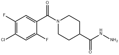 1-(4-Chloro-2,5-difluorobenzoyl)piperidine-4-carbohydrazide Structure