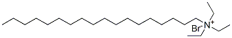 triethyloctadecylammonium bromide Structure