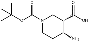 N-BOC-4-氨基哌啶-3-羧酸, 388108-90-5, 结构式