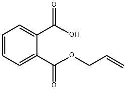 邻苯二甲酸单烯丙基酯, 3882-14-2, 结构式