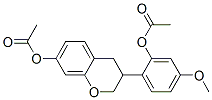 3-[2-(Acetyloxy)-4-methoxyphenyl]-3,4-dihydro-2H-1-benzopyran-7-ol acetate|