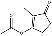 3-(乙酰氧基)-2-甲基-2-环戊烯-1-酮 结构式