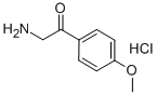 2-氨基-1-(4-甲氧苯基)-苯乙酮盐酸盐,3883-94-1,结构式