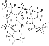 三(3-(七氟丙基羟基甲烷）-D-樟脑烯), 38832-94-9, 结构式