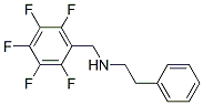 N-(2,3,4,5,6-ペンタフルオロベンジル)フェネチルアミン 化学構造式