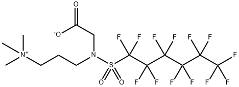 3-[(carboxymethyl)[(tridecafluorohexyl)sulphonyl]amino]propyltrimethylammonium hydroxide 结构式
