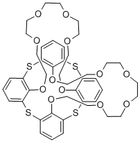 Thiacalix[4]-bis(crown-6) 化学構造式