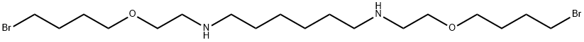 N,N'-Bis(2-(4-bromobutoxy)ethyl)-1,6-hexanediamine Structure