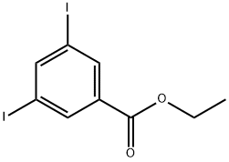 3,5-ジヨード安息香酸エチル 化学構造式