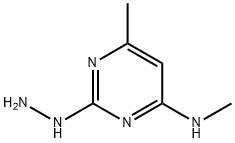 2(1H)-Pyrimidinone,4-methyl-6-(methylamino)-,hydrazone(9CI) 化学構造式