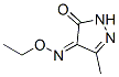 1H-Pyrazole-4,5-dione, 3-methyl-, 4-(O-ethyloxime) (9CI) Structure