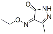 1H-Pyrazole-4,5-dione, 3-methyl-, 4-(O-ethyloxime) (9CI),388624-11-1,结构式