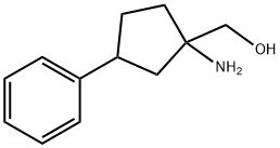 Cyclopentanemethanol, 1-amino-3-phenyl- (9CI) 化学構造式