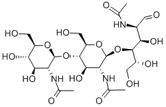 N,N',N''-TRIACETYLCHITOTRIOSE Struktur