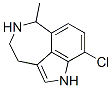3,4,5,6-テトラヒドロ-9-クロロ-6-メチル-1H-アゼピノ[5,4,3-cd]インドール 化学構造式