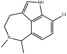 3,4,5,6-Tetrahydro-9-chloro-5,6-dimethyl-1H-azepino[5,4,3-cd]indole|