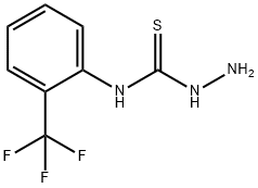 4-[2-(トリフルオロメチル)フェニル]-3-チオセミカルバジド 化学構造式